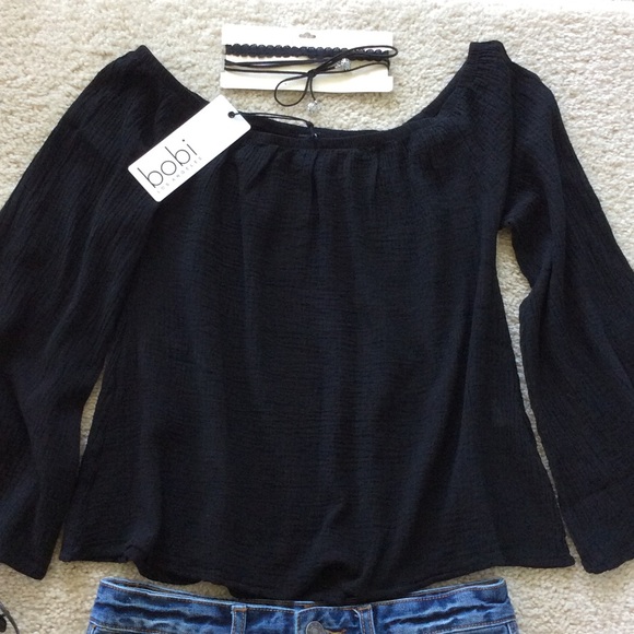 Bobi Off The Shoulder Tee - Picture 3 of 8
