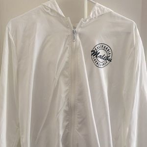 Brandy Melville white windbreaker