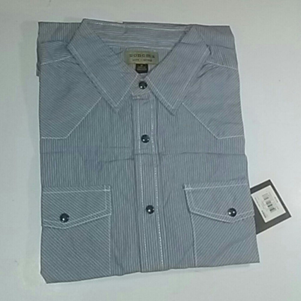 Mens Sonoma Casual Shirt Blue New Size M