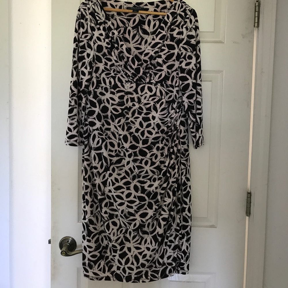 Faux wrap dress