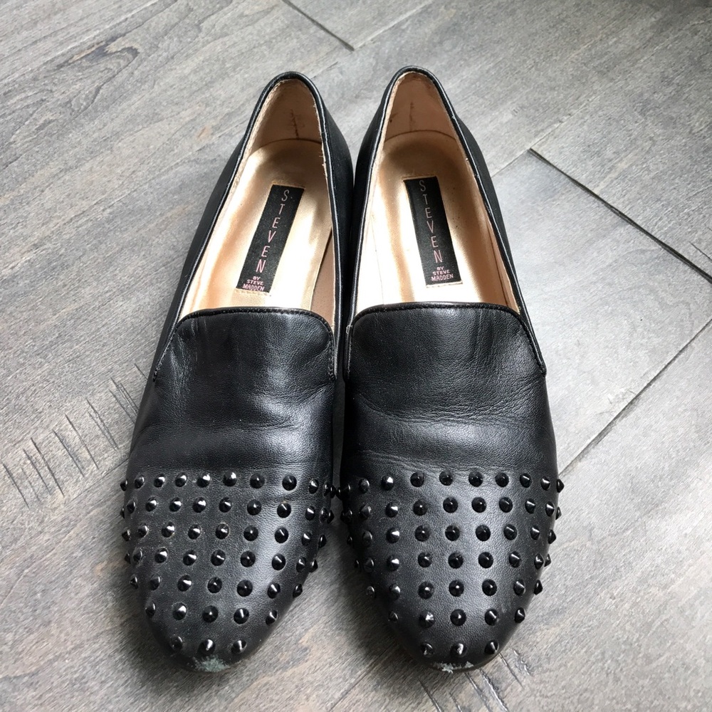 STEVE by Steve Madden Leather Studded Shoes