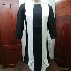 Black and White Striped Dress