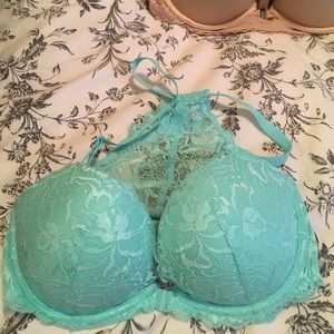 Pink date push up bra