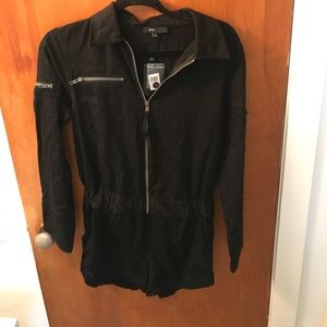 Black "Utility Style" Romper