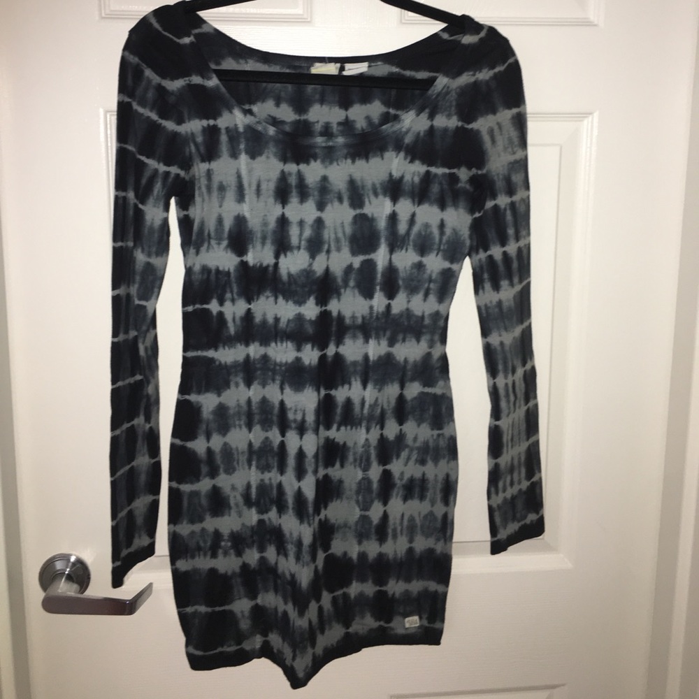 Billabong tie dye Long Sleeve Bodycon Dress