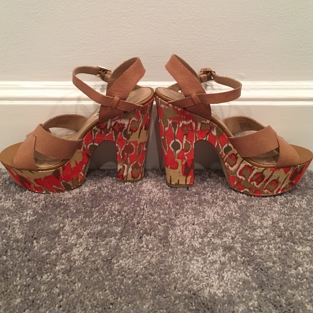 Authentic Steve Madden Patterned Wedges - image 2