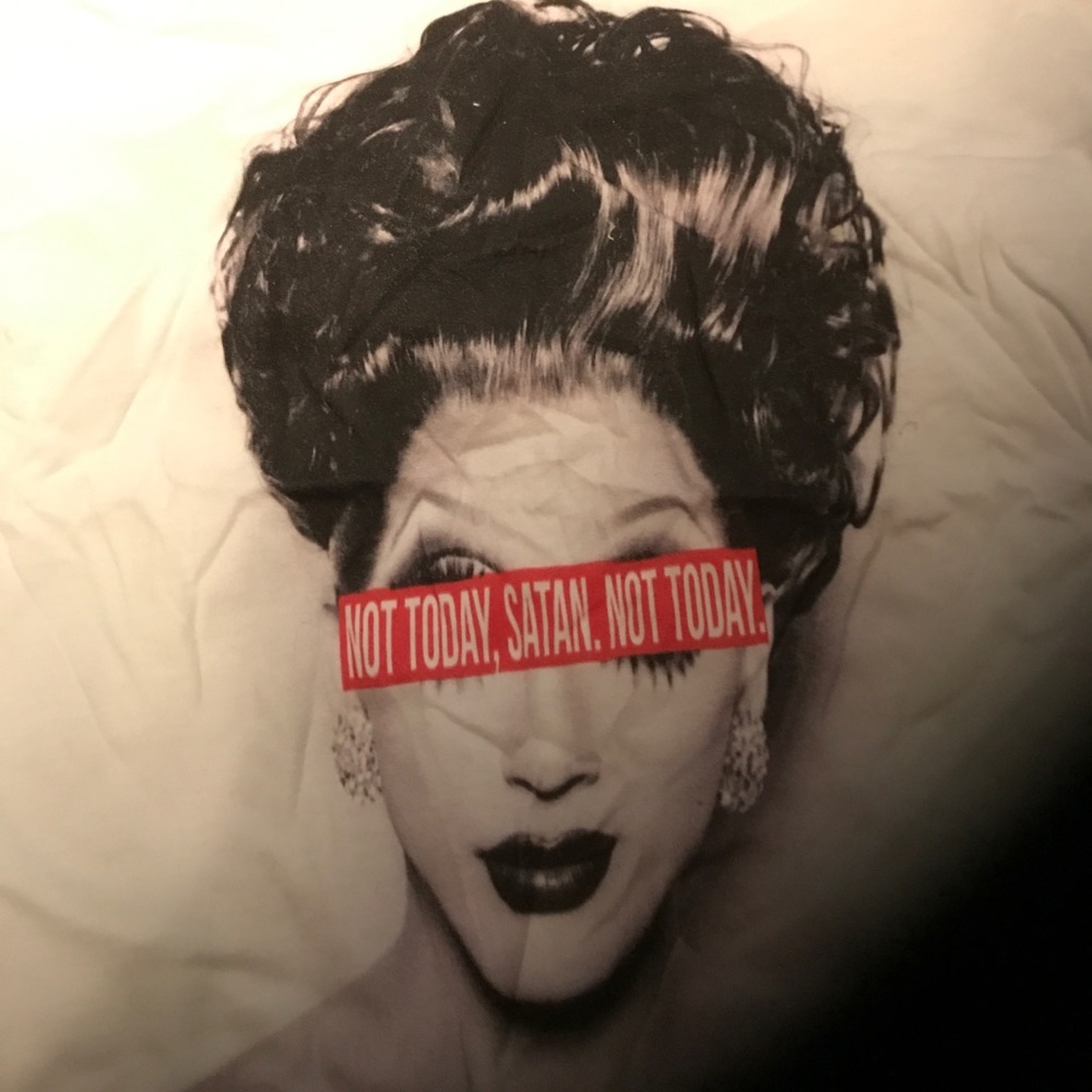 NWOT Not today Satan tshirt