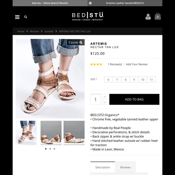 Bed Stu sandals in PERFECT, NEW condition - Picture 2 of 3