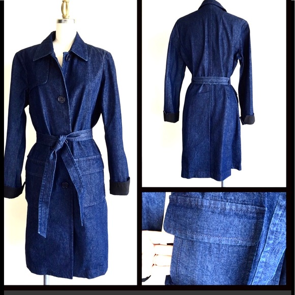 Kenneth Cole Jackets & Blazers - Clearance Sale NWOT Kenneth Cole Denim Trench Coat