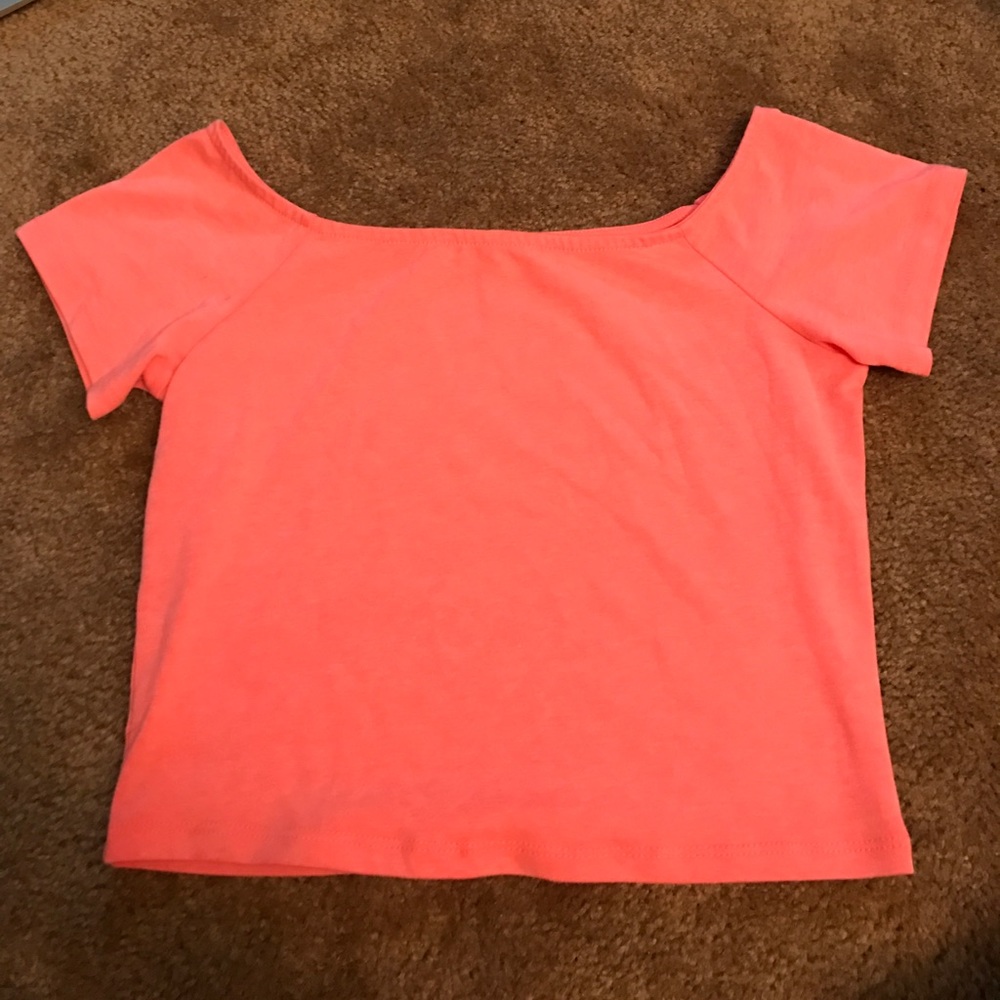 Orange crop top