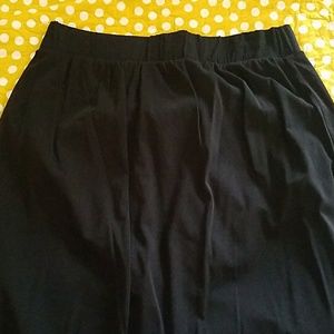 Black floor length maxi skirt