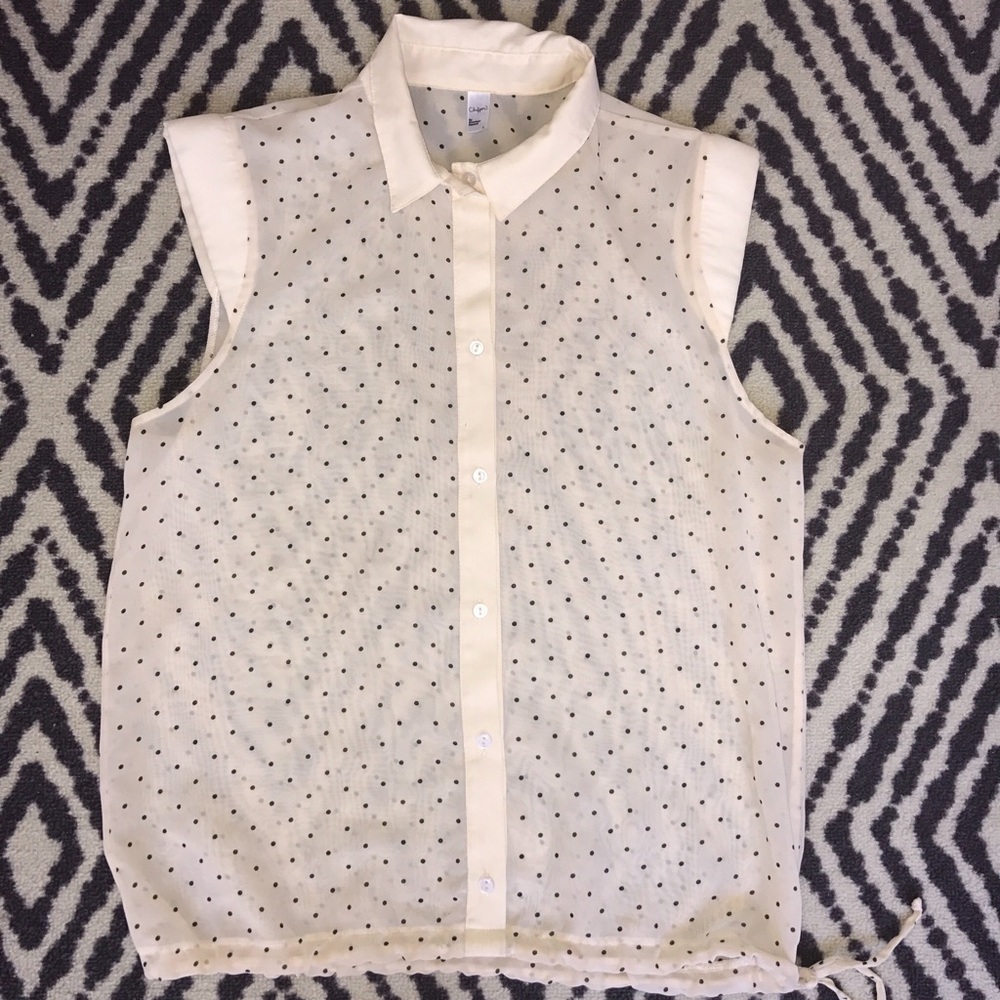 American Apparel Chiffon Blouse Size Large