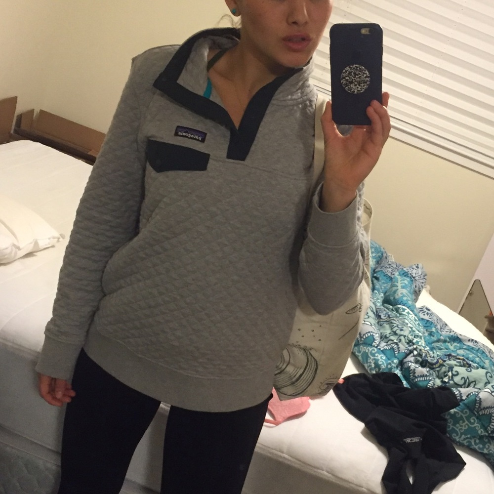 Patagonia Small Cotton Quilt Snap-T Pullover