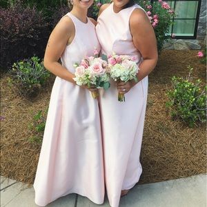 Blush pink bridesmaid dress