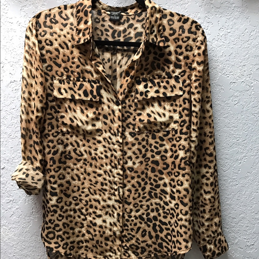 Leopard print Chiffon Blouse