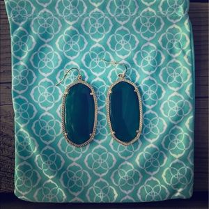 Kendra Scott Green Danielle Earrinngs