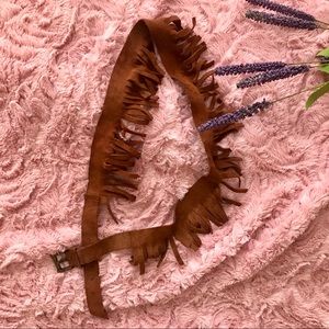 Anthropologie Fringe belt