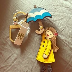 Tory Burch rain girl keyfob