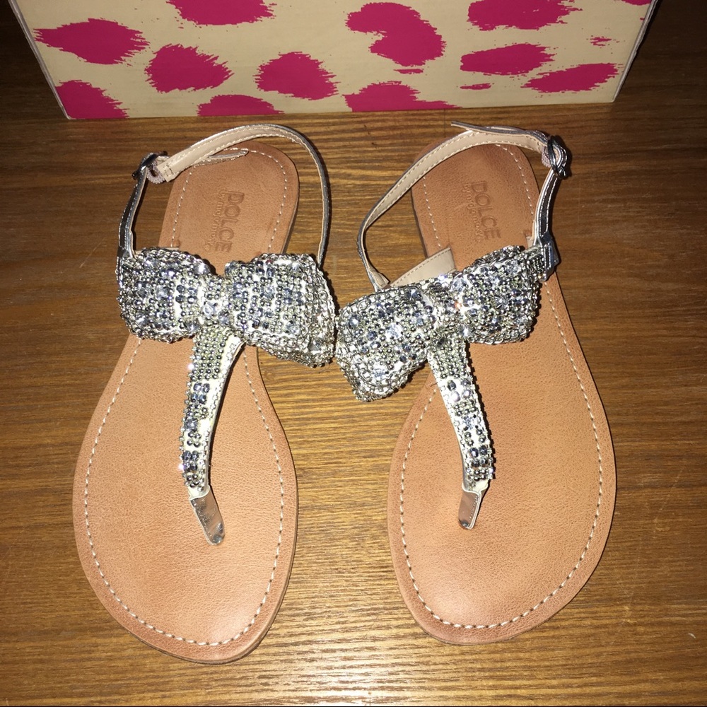 Dolce Mojo Moxy Sienna Silver Sandals NEW Size 7.5