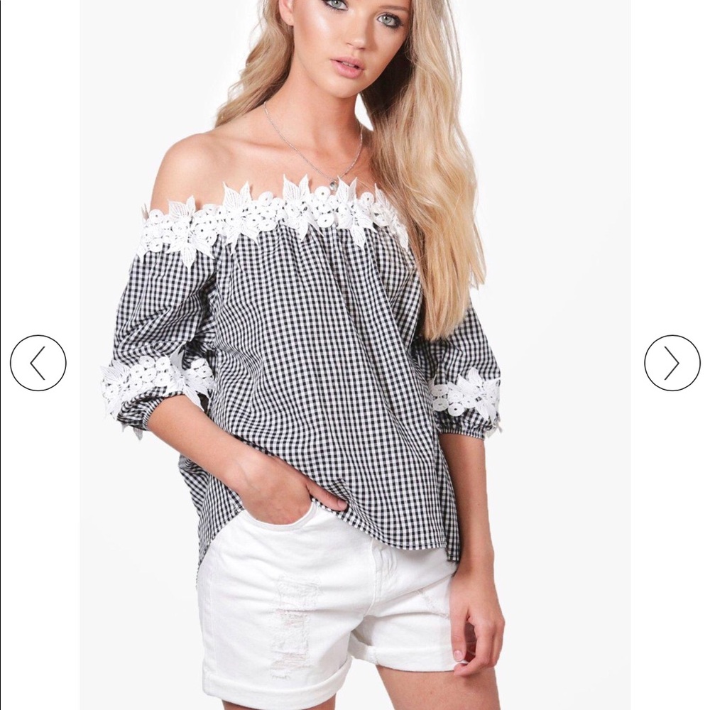 Off shoulder size small top