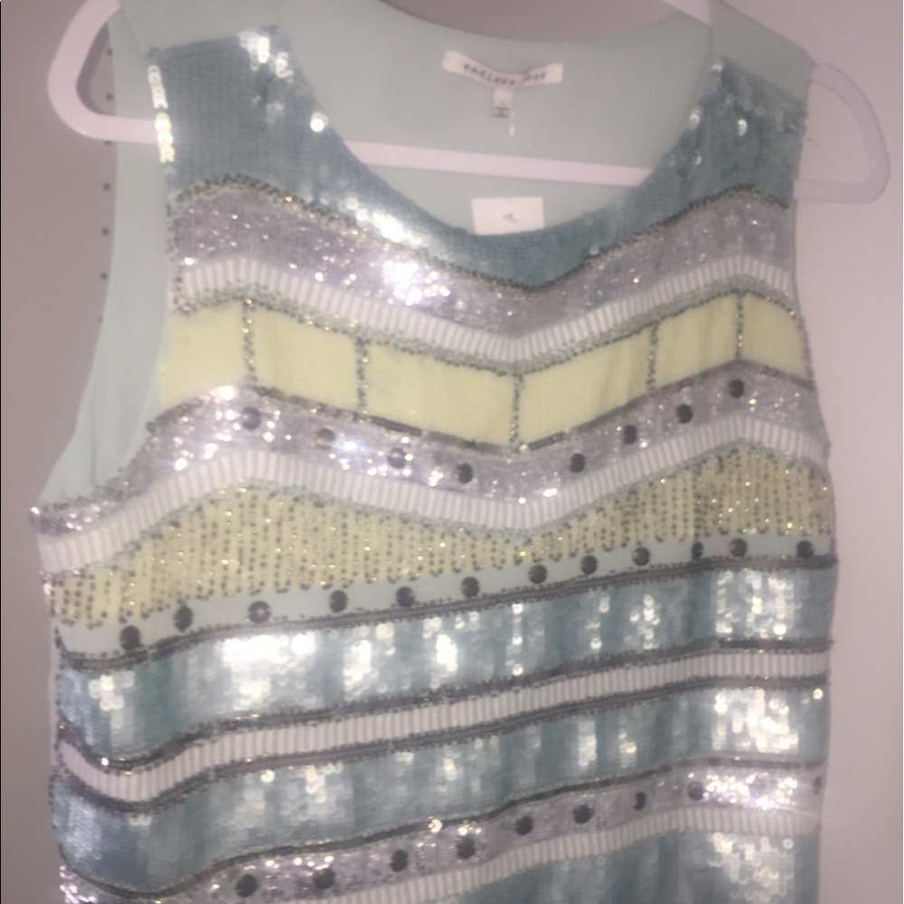 Sequined Cropped shirt