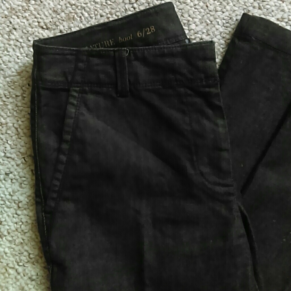 Vintage look dark wash wide leg boot jeans