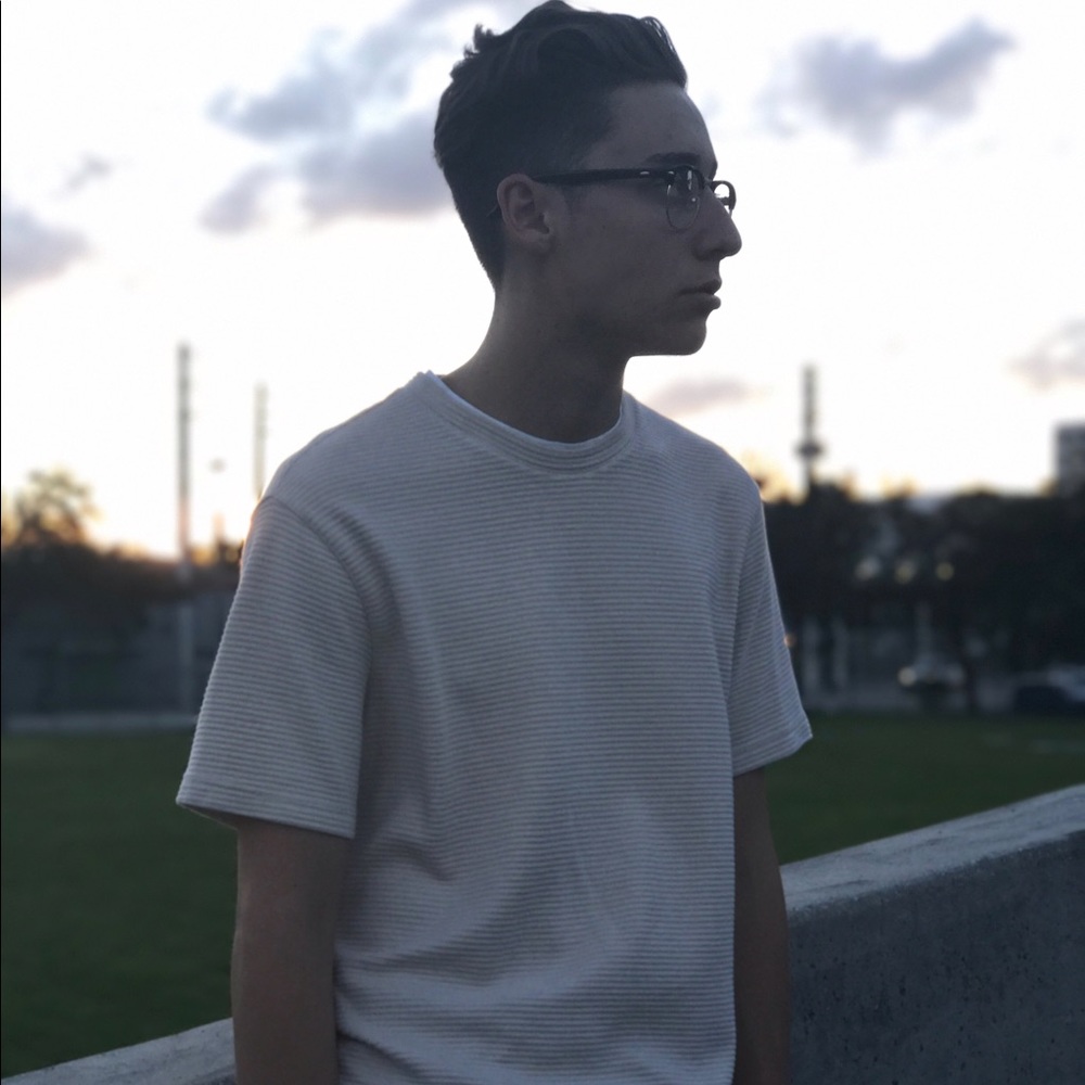 Unique Ribbed Cotton T Shirt