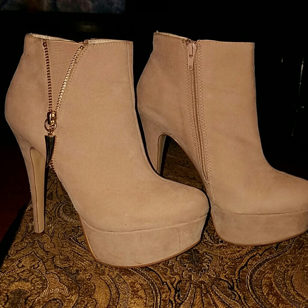 Suede Ankle Booties