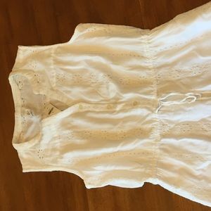 GAP White Eyelet Dress NWT Size M