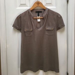 Mango Taupe Top