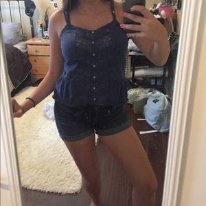 navy blue tank top