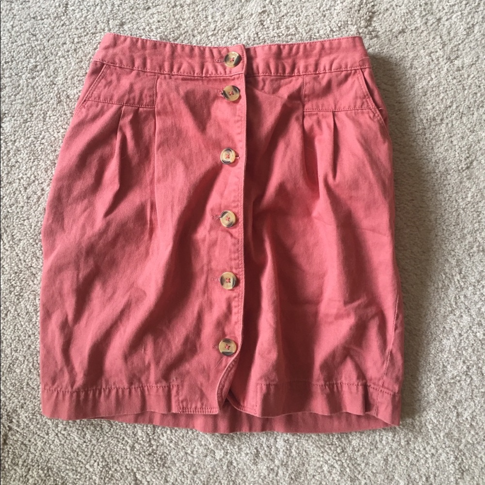 BDG Corduroy button down skirt