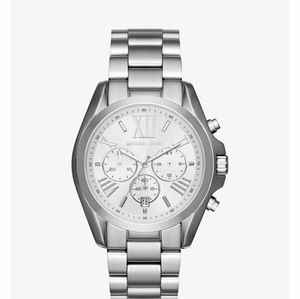 Silver 43MM Michael Kors Bradshaw watch