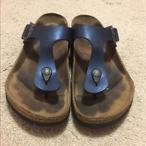 Blue Birkenstock Sandals
