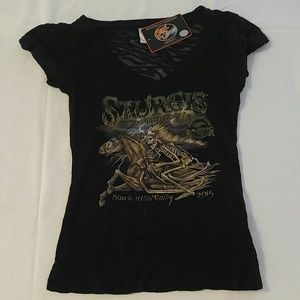 Black burnout t shirt