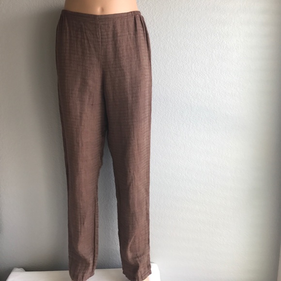 Flax Pants & Jumpsuits Flax Linen Pant In Rusted Brown Color Poshmark