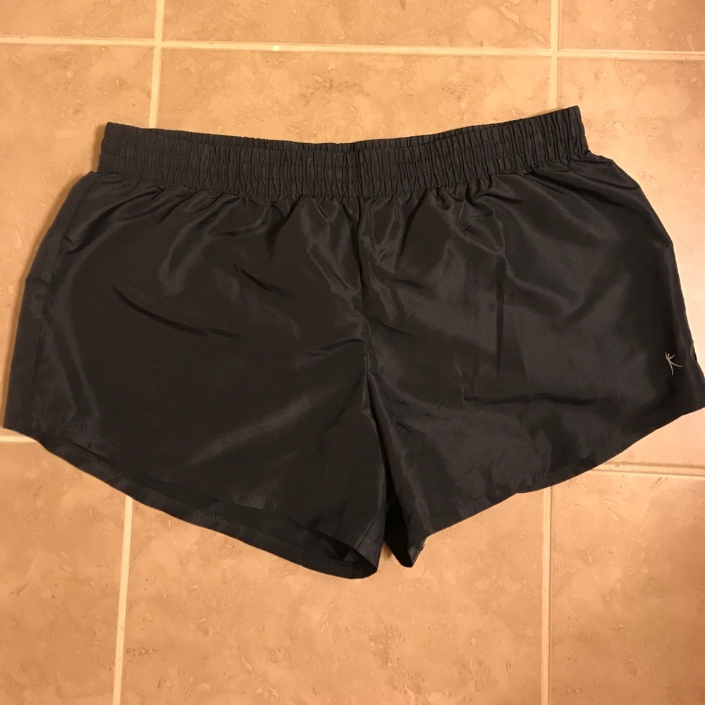 Gray running shorts