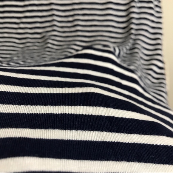 Paper + Tee Navy Stripe Crochet LS Top - Picture 5 of 5