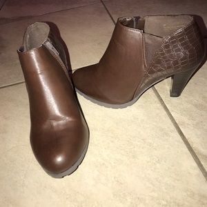 Brown booties