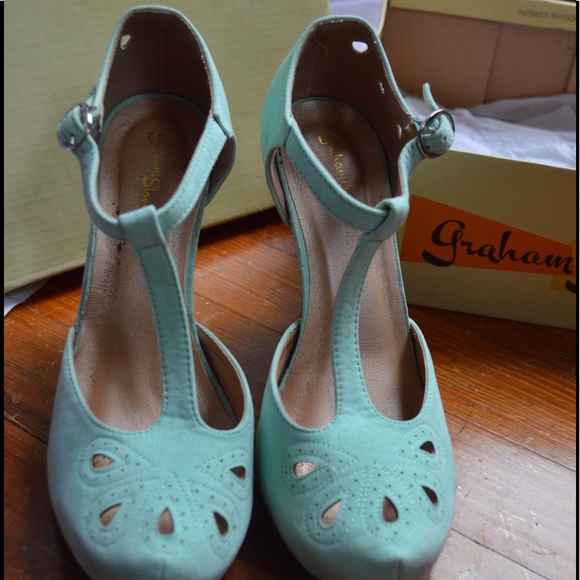 mint green mary jane shoes