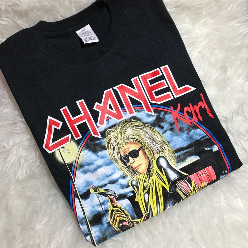 Chanel Karl Lagerfeld Iron Maiden Shirt