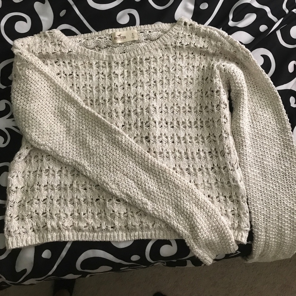 Sparkly gold Hollister sweater