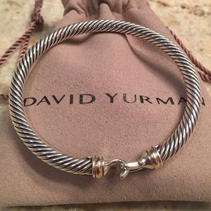 DY 'Cable Classic Buckle Bracelet with 18K Gold'