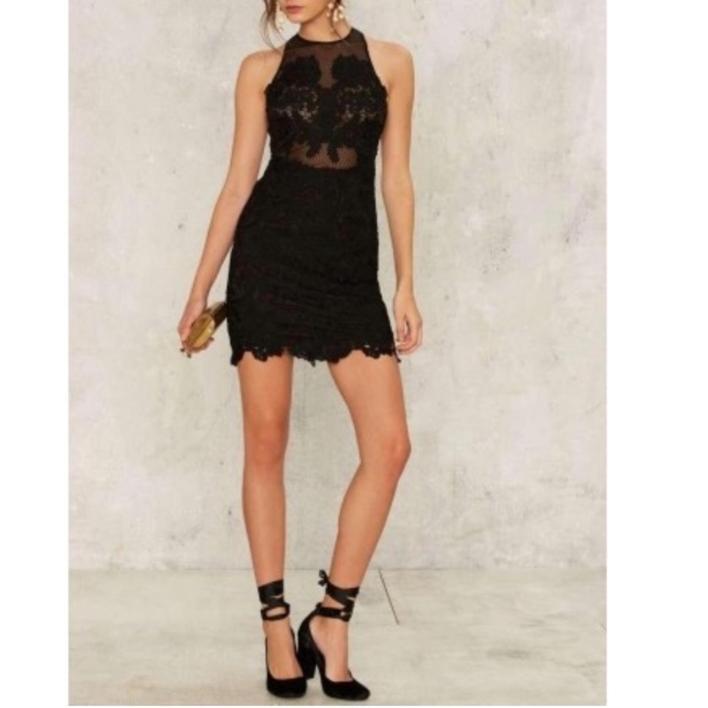 Nasty Gal Hit By A Rose Dress