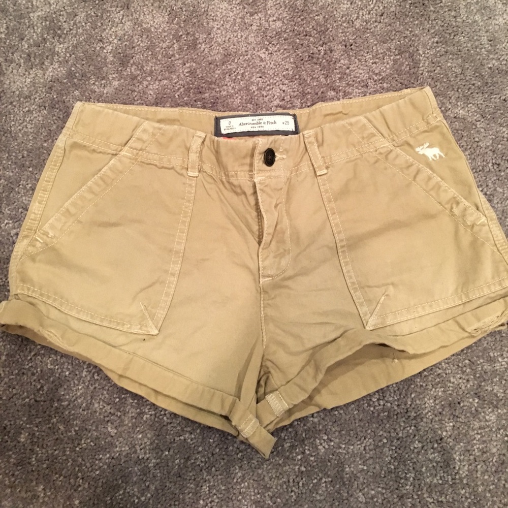 Authentic Abercrombie and fitch khaki shorts