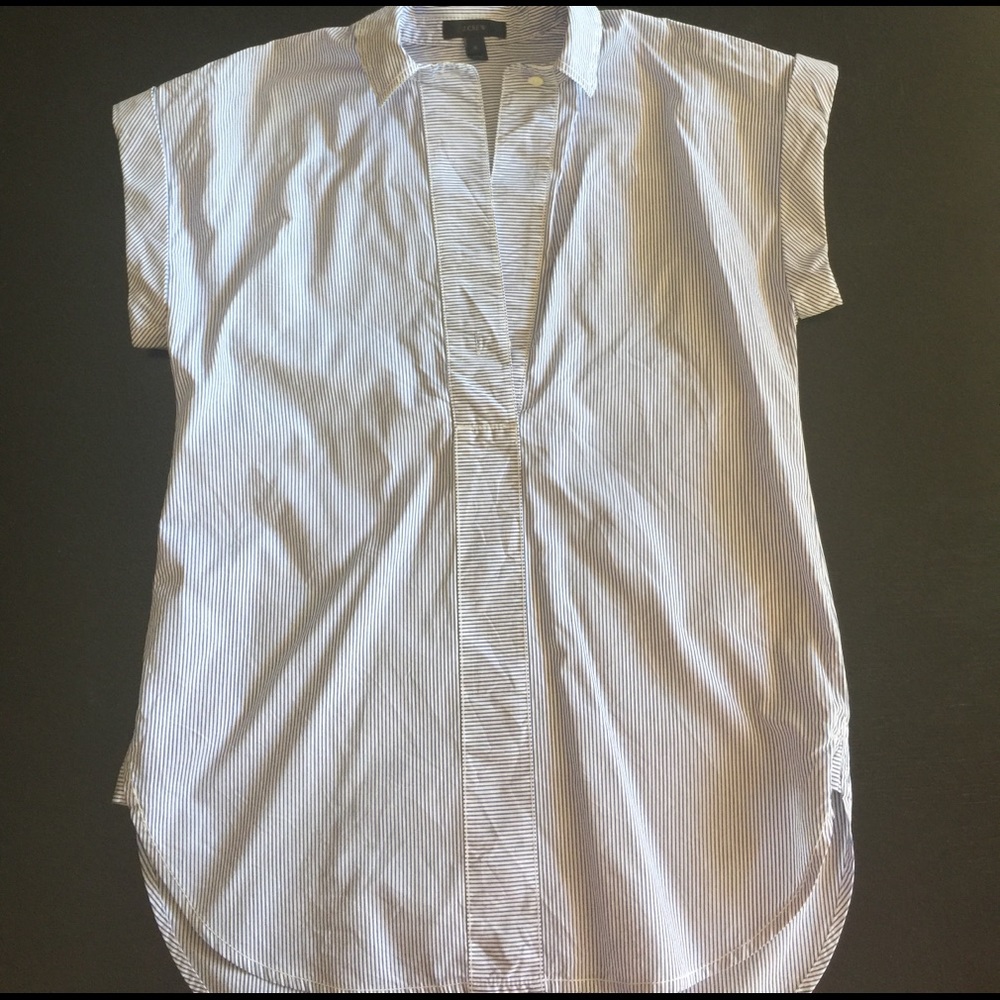 J Crew Short Sleeve Popover Shirt