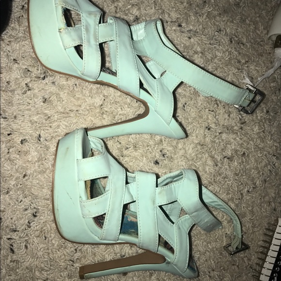 Neon Blue Heels - Picture 3 of 3