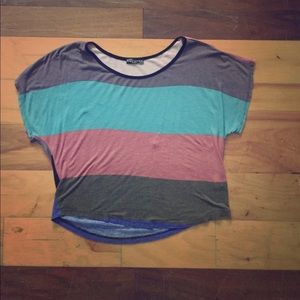 Color block tee.