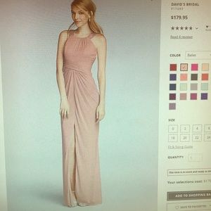 David's Bridal Bridesmaid Dress - Ballet