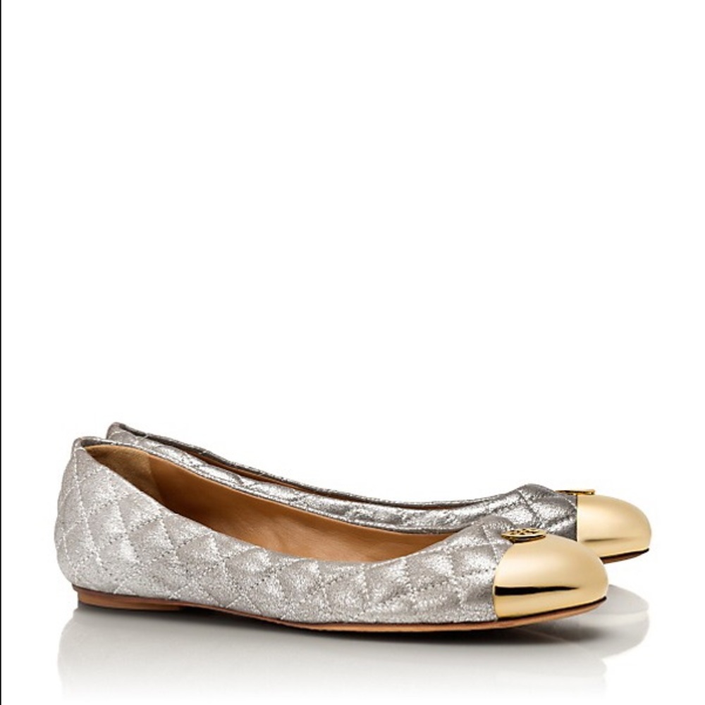 Tory Burch metallic Kaitlin ballet flat size 10
